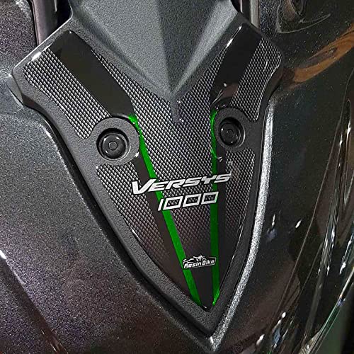 3D-Aufkleber für die Vorderseite, kompatibel mit Kawasaki Versys 1000 2019-2020, Grün