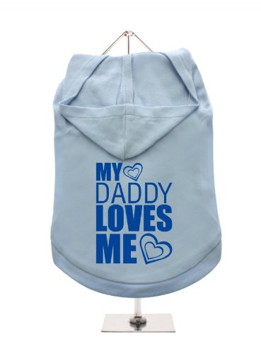 "My Daddy Loves Me" UrbanPup Hunde-Hoodie Hoodie (blau/blau)