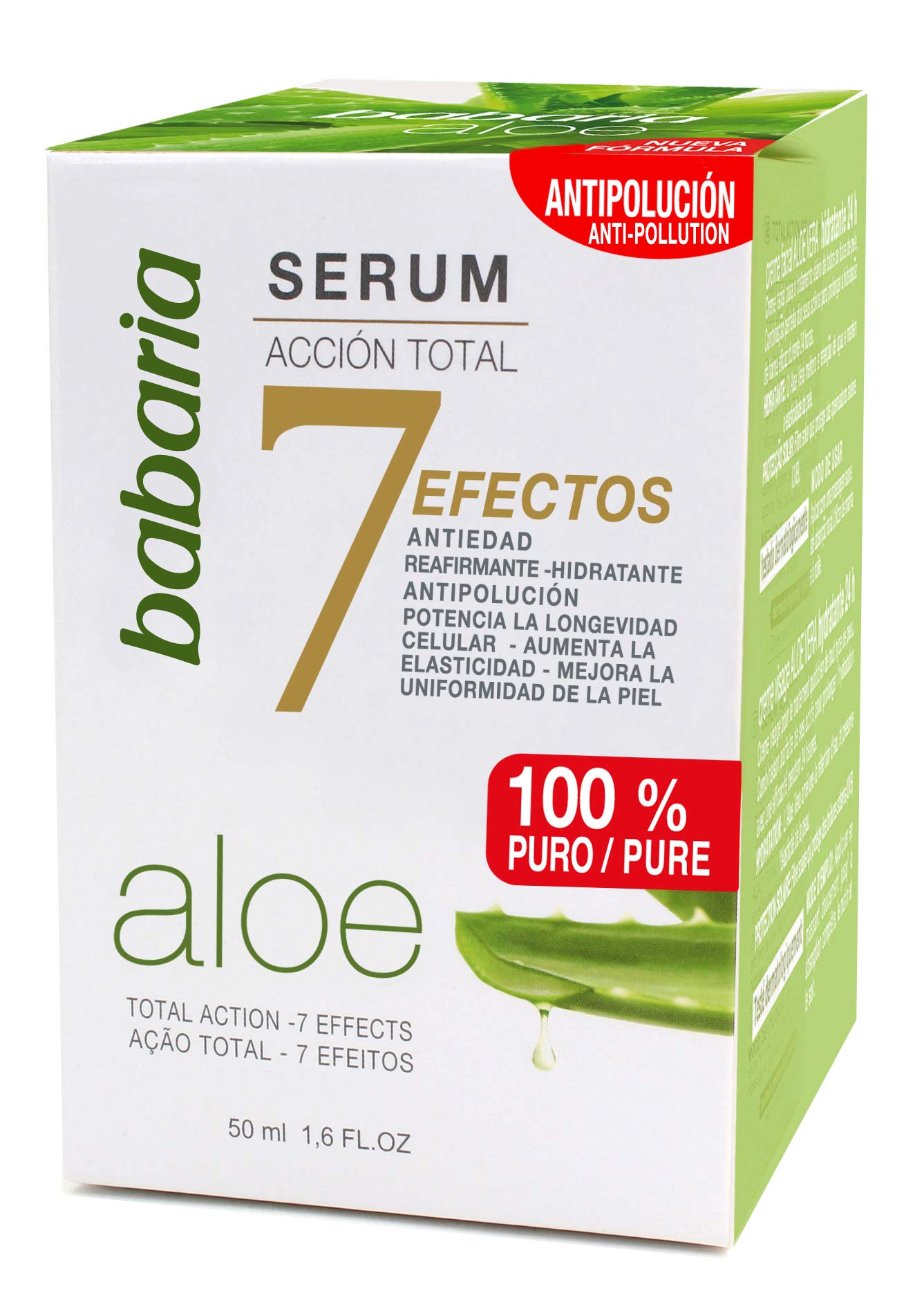 Babaria Serum 7 Efectos Aloe Vera, 50 ml (1er Pack)