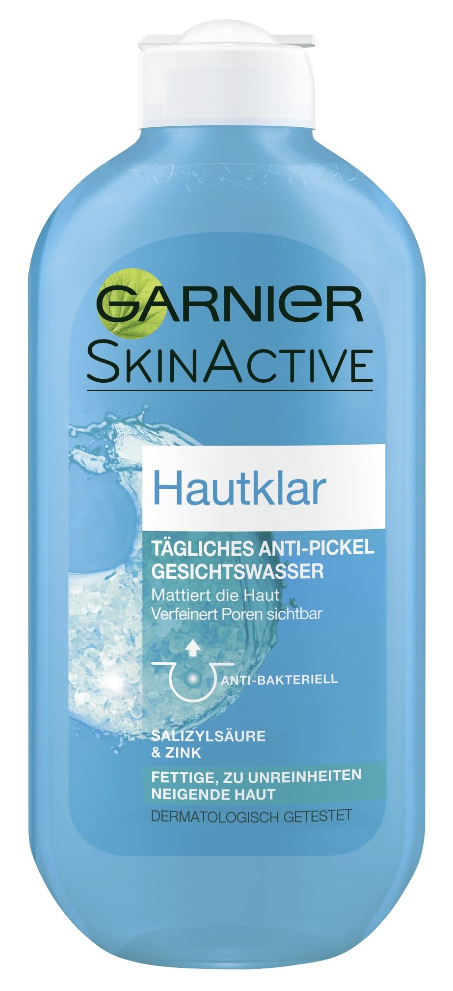 Garnier Gesichtswasser, 3-fach wirksam gegen Unreinheiten, Anti-Pickel, hautklärend, verfeinert die Poren, mattiert, Hautklar, 6er Pack (6 x 200 ml)