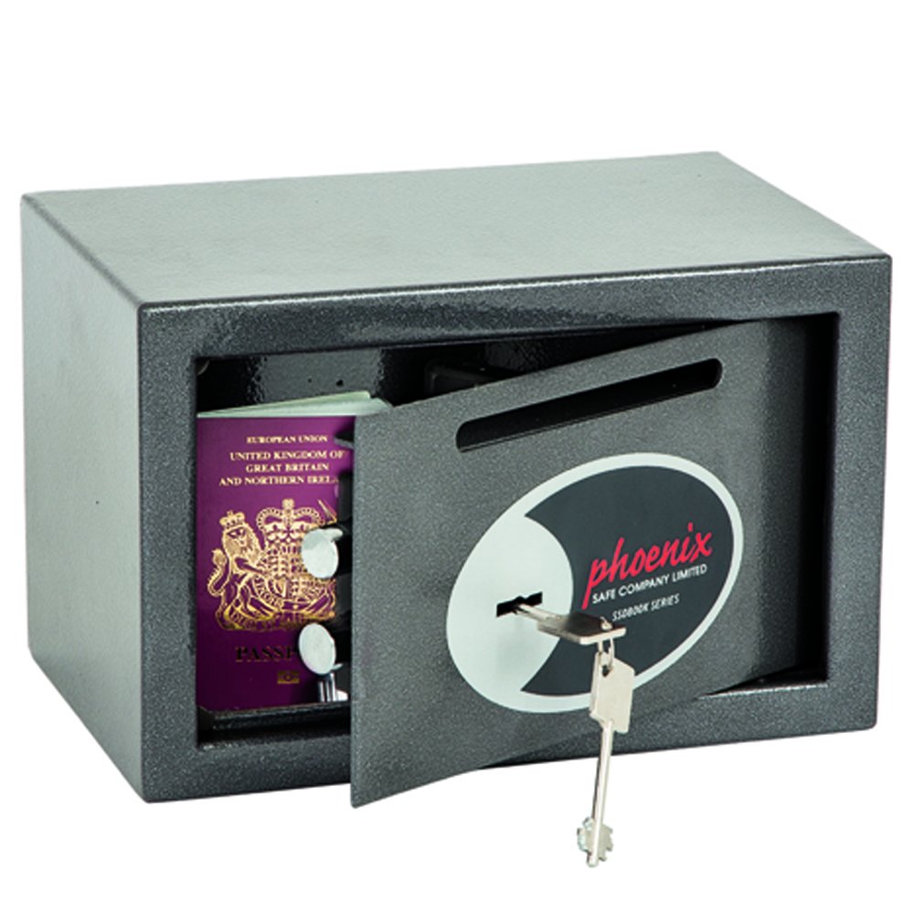 Phoenix SS0801KD Vela Deposit Home & Office Safe mit Schlüsselschloss (sehr klein)