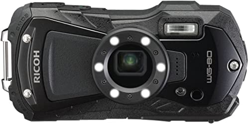 Ricoh WG-80 Schwarz wasserdichte Digitalkamera - stoßsicher frostsicher drucksicher 03122