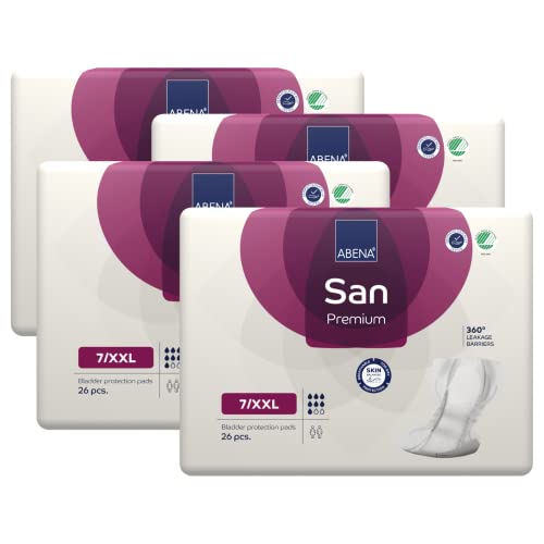 Abena San Premium Inkontinenz-Pads, Größe 7/XXL, 2000 ml, 4 Packungen