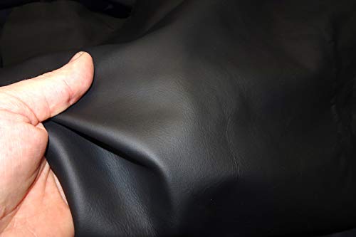 TEAM BEUST Lederreste Nappaleder Lederstücke schwarz Lederzuschnitte Möbelleder 1,2-1,4 mm (DIN A2 60 x 42 cm, Leder glatt)
