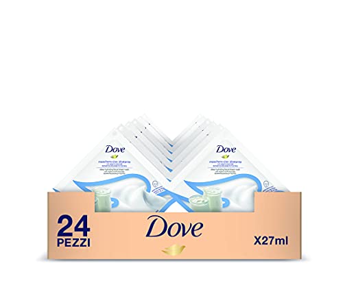 Dove Feuchtigkeitsspendende Gesichtsmaske für trockene Haut, 27 ml, 24 Stück
