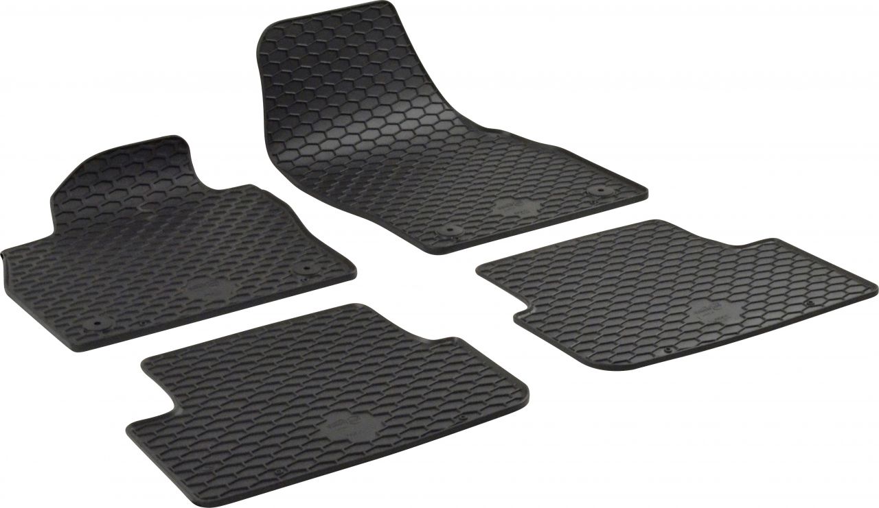 Walser Passform Fußmatten Gummi RubberLine für Seat Ibiza V, Seat Arona, VW Polo
