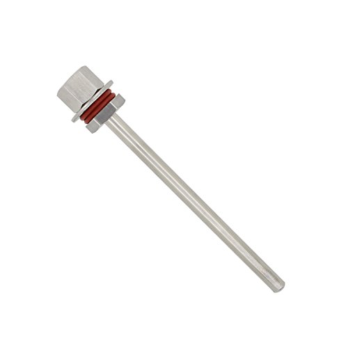 1/2 Zoll – Eintauchen für Thermometer, Sonde aus Edelstahl 304, schnelle Montage, mechanisch geschweißt, 30 50 100 200 300 400 500 mm (400 mm)