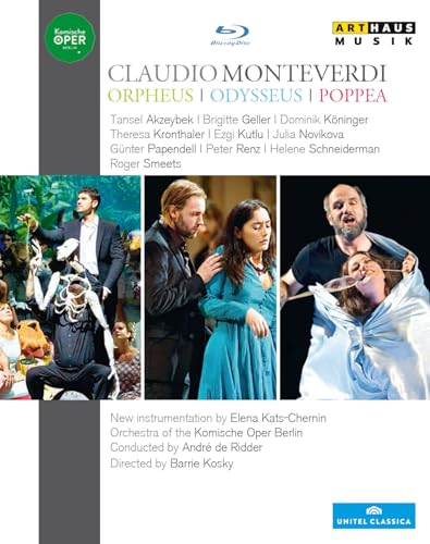 Monteverdi: Orpheus / Odysseus / Poppea [3 Blu-rays]