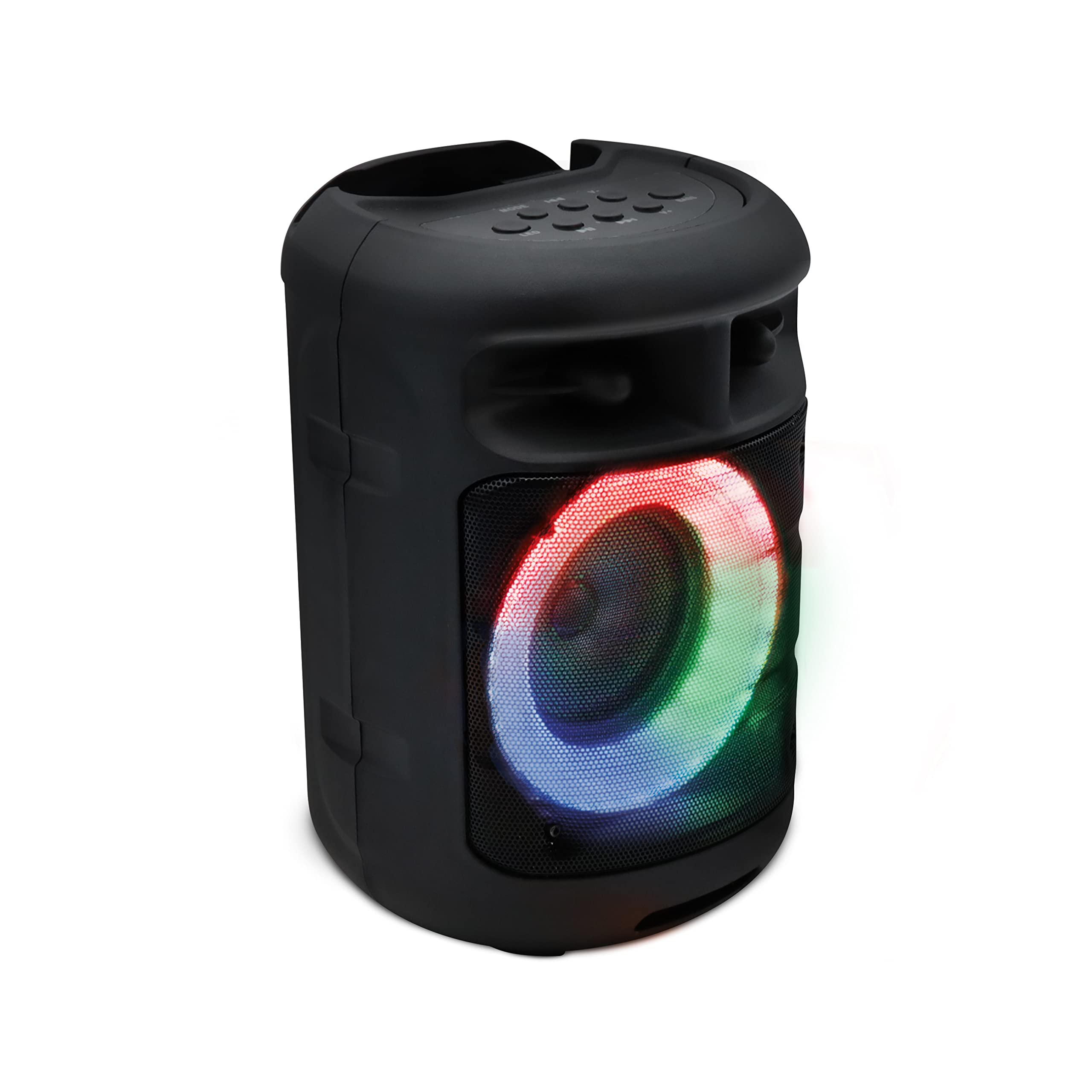 Metronic 477189 Tragbarer Bluetooth-Lautsprecher Drum 10 W LED