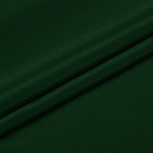 Yimihua 100% Maulbeerseidenstoff Seidentaft Stoff Meterware Kleid Futter Handwerk Dekoration Drapieren Tanzkleidung Hochzeit Seidentuch Material 114cm breit(Color:Dark Green)