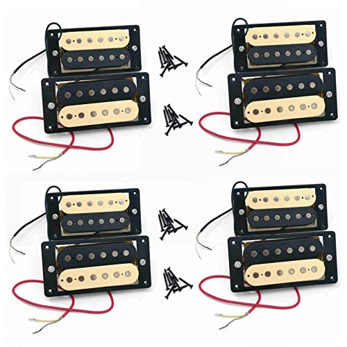 rieder 8 Teilige Elektrisch Gitarren Tonabnehmer 50/52 Humbucker Doppelspulen Elektrisch Gitarren Tonabnehmer mit Gesicht