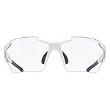 uvex sportstyle 803 race V - Sportbrille für Damen und Herren - selbsttönend & verspiegelt - beschlagfrei - white/blue - one size