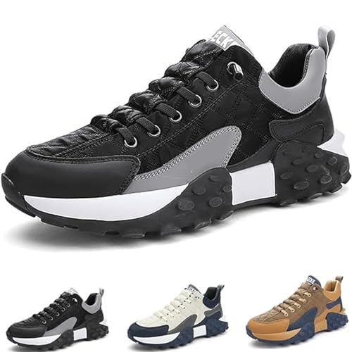 Orthopädischer Komfort-Sneaker for Herren 2024, orthopädische Slip-On-Schuhe for Herren 2024, Softsfeel Herren-Schuhe zur Linderung von Fußschmerzen, perfekte Wanderschuhe ( Color : Black , Size : 40