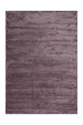 Hochflor Teppich Pastell Violett Shaggy Weich Flauschig Schlafzimmer 160x230cm