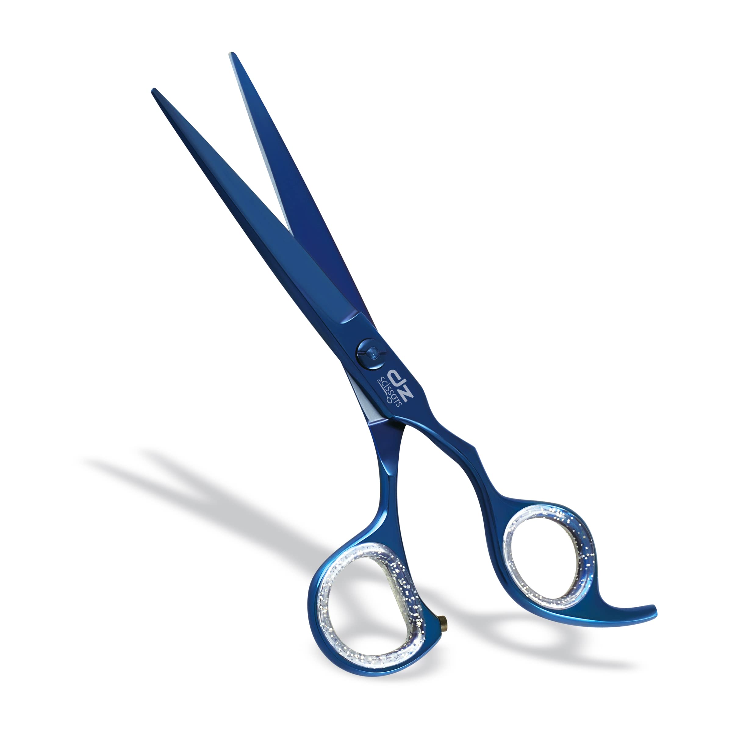 DZ Haarschere Crane Ergo Design Friseurschere 6 Zoll Haarschneideschere aus Edelstahl (Blau)
