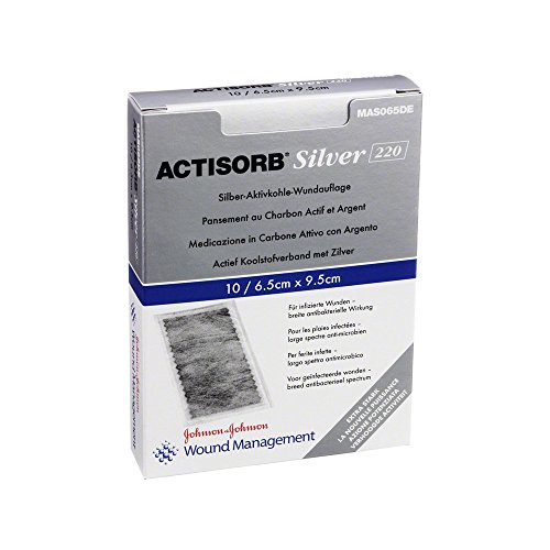 ACTISORB 220 Silver 6,5x9,5 cm steril Kompressen 10 St Kompressen