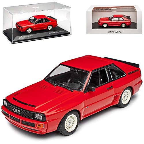 NEW A*U*D*I Sport Quattro Coupe Rot 1984-1985 limitiert auf 500 Stück 1/43 Minichamps Modell Auto