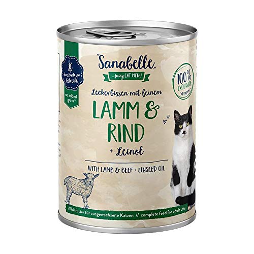 Sanabelle mit Lamm & Rind | 6 x 400g Katzenfutter nass