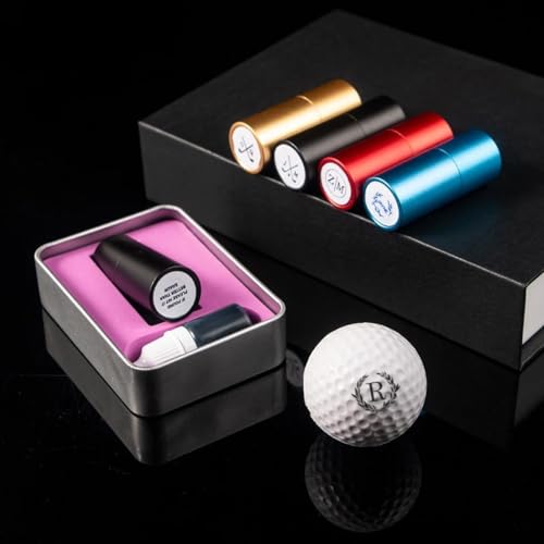 Personalisierte Golf-Stempel, Benutzerdefinierte Einzigartige Golfball-Stempel, Wiederverwendbare Wasserdicht Self-Ink Metall Golf Ball Marker, Für Menschen