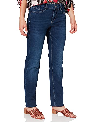 MAC Jeans Damen Slim Jeans Angela_5240, Blau (New Basic Wash D845), W46/L30