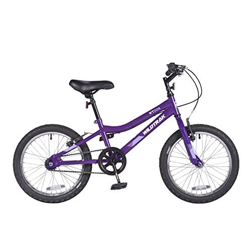 Wildtrak - 18 Zoll Fahrrad für Kinder, Alter 6-8 Jahre, verstellbare Bremsen - Lila