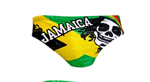 TurboTronic Unisex Jamaica Skull Vintage 2013 Schwimmwindel, Mehrfarbig, S