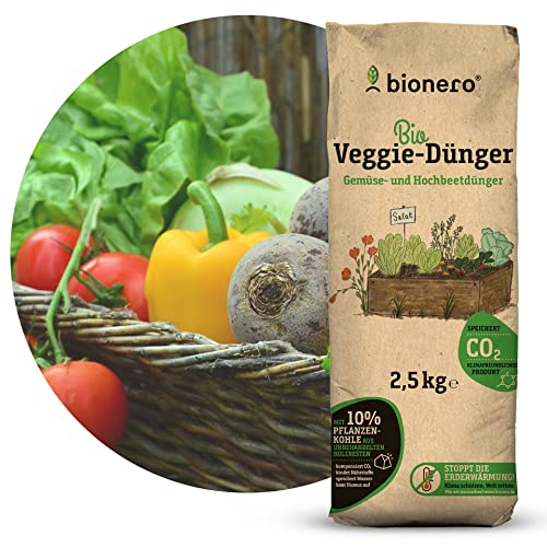 bionero® Bio-Veggiedünger 2,5 kg, Gemüsedünger für Hochbeete, Kräuterdünger für Biogarten