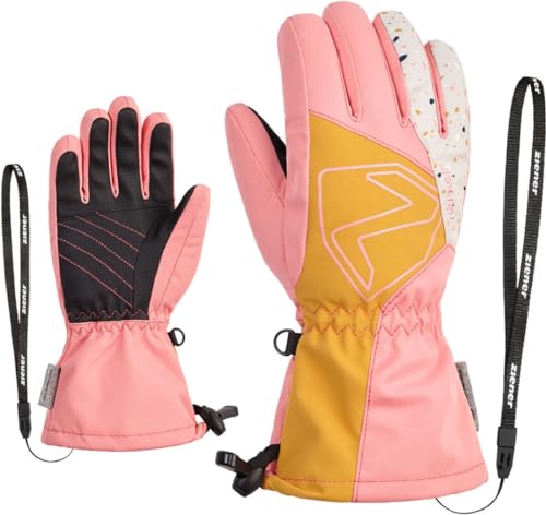 Ziener Kinder Laval Ski-Handschuhe/Wintersport | wasserdicht, extra warm, Wolle, pink Vanilla stru, 5,5