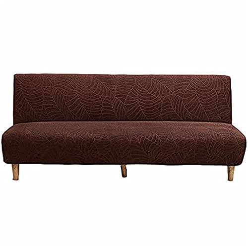BXFUL Sofabezug ohne armlehnen, Couchbezug ohne armlehne Elastischer Antirutsch Clic Clac Sofahusse Couch überzug Stretchhusse Weich Stoff (160-190cm,Kaffee)