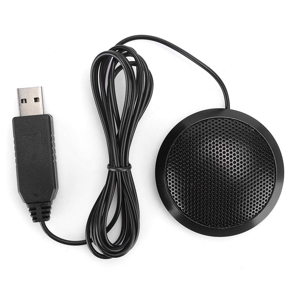 Goshyda kapazitives Mikrofon mit eingebauter Soundkarte, USB-Kragenclip-Mikrofon, omnidirektionalem Kondensator-Computermikrofon für Mobiltelefone, für Videoaufzeichnungen von