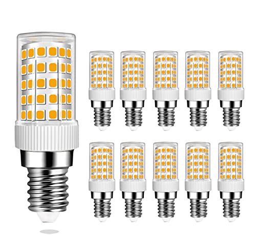 MENTA E14 LED Lampe 10W, Warmweiß 3000K, Kein Flimmern, 800lm Ersatz 80W E14 Halogen Leuchtmittel, Keramiksockel, E14 Mini Glühbirne mit 86-LED SMD2835, AC220-240V, Nicht Dimmbar, Φ22*68mm, 10er-Pack