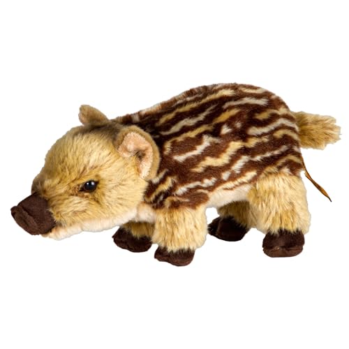 Living Nature Wildschwein-Ferkel, realistisches, weiches Kuschelschwein-Spielzeug, Naturli umweltfreundlicher Plüsch, 23 cm