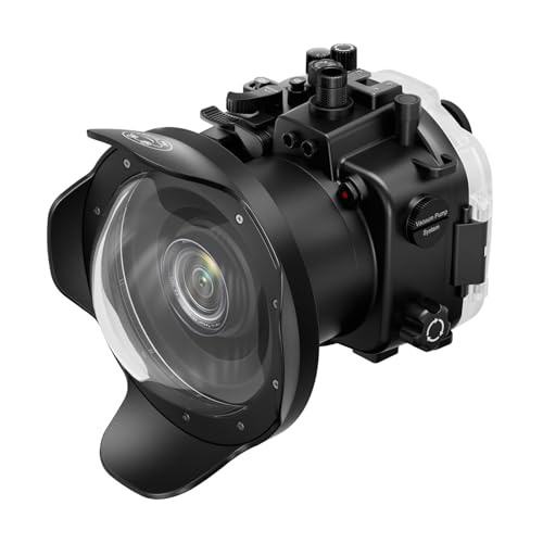 Sea frogs 40m/130ft Professional Underwater Camera Housing for Sony A7R IV with Wide Angle Dome Port (A7RIV+WA005A)