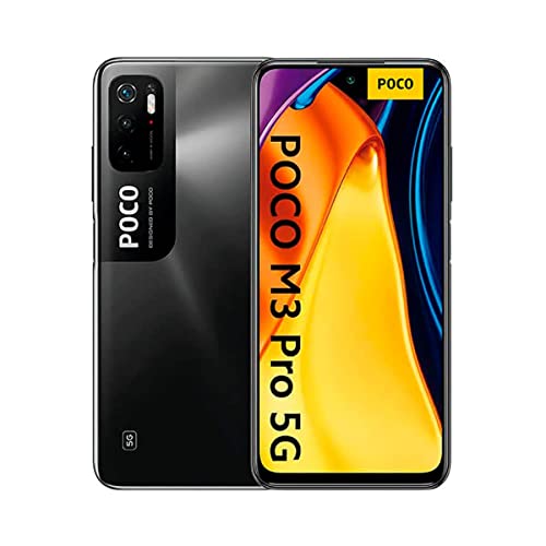 Poco M3 Pro Smartphone Dual 5G - RAM 4GB ROM 64GB MediaTek Dimensity 700, 6,5" 90 Hz FHD+ DotDisplay-Bildschirm, Akku 5000 mAh (typ), 48 MP AI Dreifachkamera (Globalversion) Schwarz