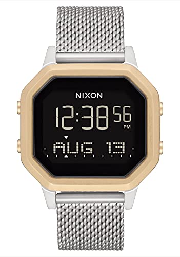 Nixon Damen Digital Digitalmodul Uhr mit Edelstahl Armband A12721431-00