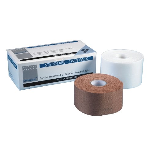 Steroplast Tapeverband, für Erste Hilfe bei Sportverletzungen, mit Zinkoxid, 2er-Pack