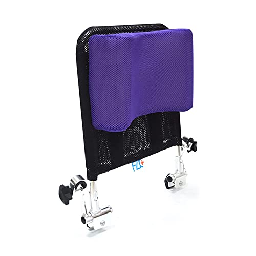 Rollstuhl Kopfstütze Nackenstütze, Verstellbare Höhe Und Winkel Für Erwachsene Portable Universal Rollstuhl Zubehör, 16"-20",Purple