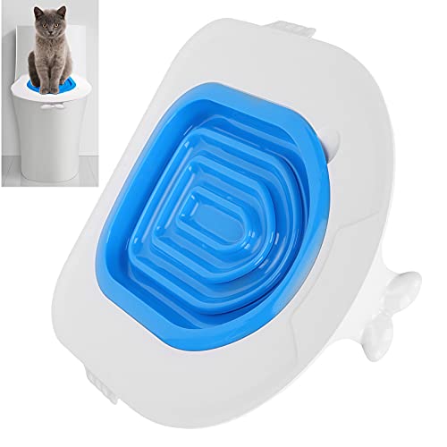 Haustier Katzentoilettensitz, Haustier Katzentoilettensitz Katzentoilettentrainer mit 5 X Toilettenauflage für Katzentoilette X