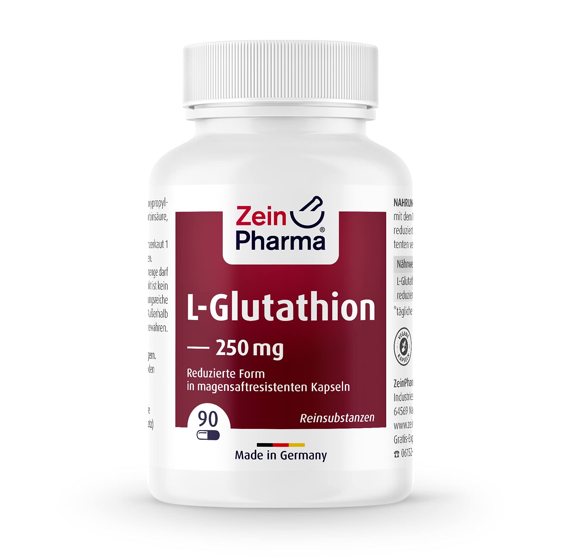 L-GLUTATHION reduziert Kapseln 250 mg 90 St