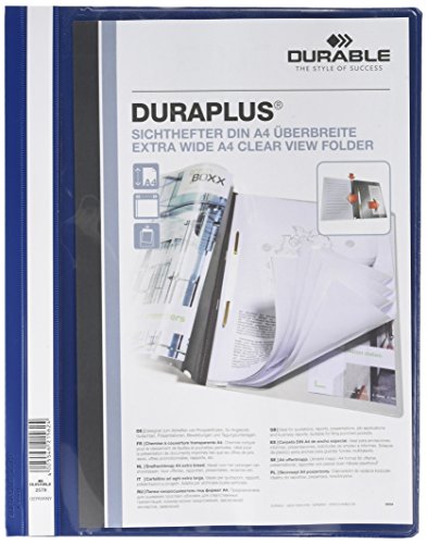 Durable 257907 Angebotshefter Duraplus mit Sichttasche (für A4) 25er Packung dunkelblau