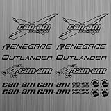 SUPERSTICKI can-am canam Team BRP Renegade Outlander Sticker Quad ATV 20 Pieces aus Hochleistungsfolie Aufkleber Autoaufkleber Tunin