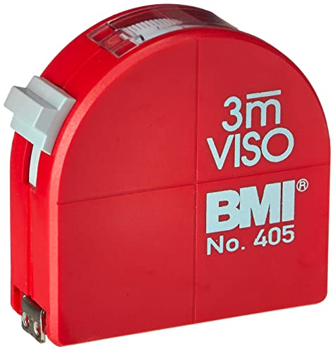 Taschenrollbandmaß VISO L.3m B.16mm mm/cm EG II PA Sichtfenster BMI