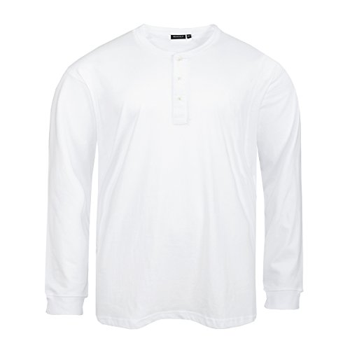 Redfield Serafino Langarmshirt Übergröße weiß, Größe:3XL