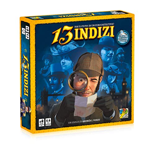 DV Spiele-13 Indizi-Spiel für Deduktion und Erforschung, italienische Edition, Mehrfarbig, DVG9330