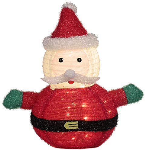 Weihnachtsmann Figur außen Garten 80 cm mit 50 LED beleuchtet