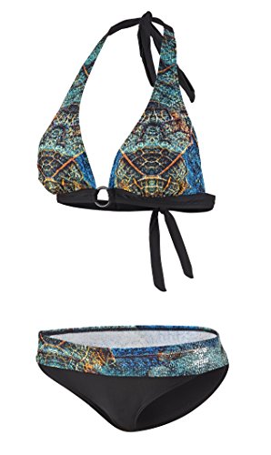 Beco Beermann Damen Bikini, C-Cup Power of Nature Bikinioberteil, Petrol/Schwarz, 42