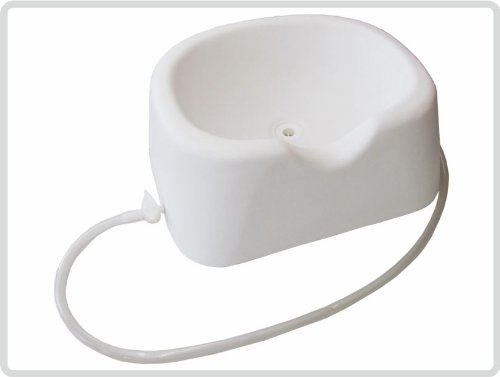 Kopfwaschwanne, Haarwaschwanne aus Kunststoff, Farbe: weiß - Haarwaschbecken Bettwaschwanne