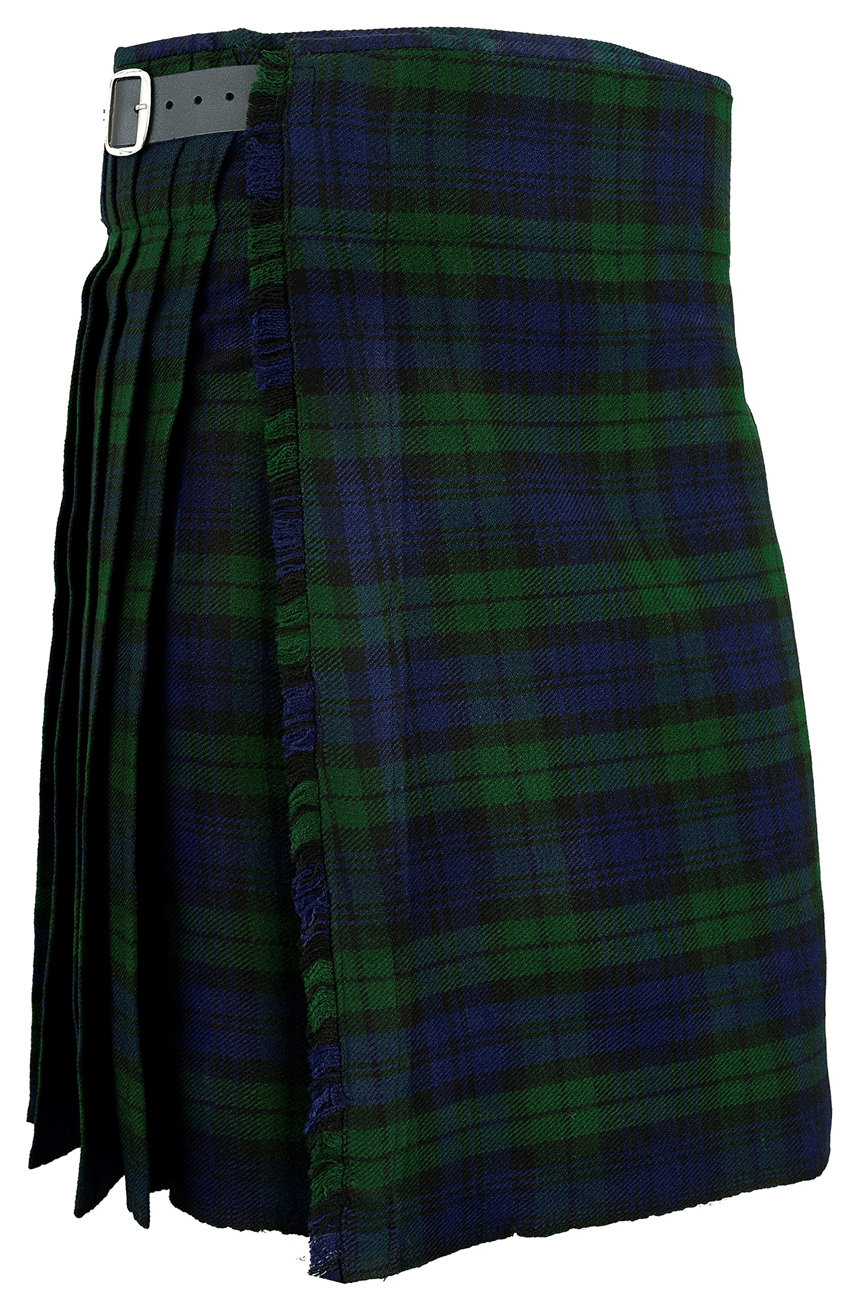 Herrenuhr Kilt schottisch traditionell Highland Hochland Tartan Kleid Rock - Blackwatch, W40