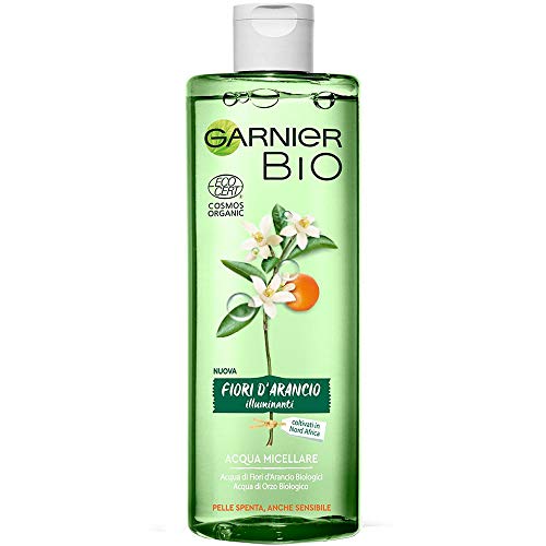 Garnier Bio Micellare mit leuchtenden Orangenblüten, angereichert mit biologischem Gerstenwasser und pflanzlichem Glycerin, 400 ml, 1 Stück