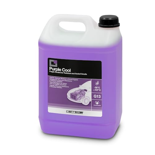 ERRECOM Purple Cool, Konzentrierte Violette Kühlerflüssigkeit, Frostschutzmittel G13 mit Glyzerin-Zusatzpaket, 5 Liter